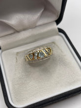 Load image into Gallery viewer, 9ct gold topaz and diamond ring

