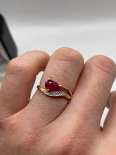 Load image into Gallery viewer, 14ct rose gold ruby and diamond ring
