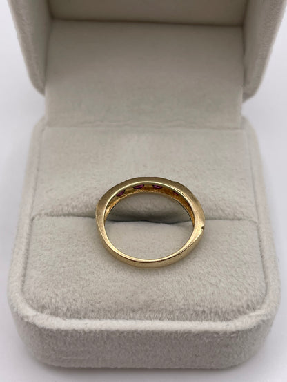 9ct gold ruby ring