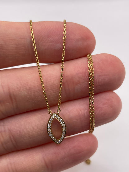 18ct gold diamond necklace