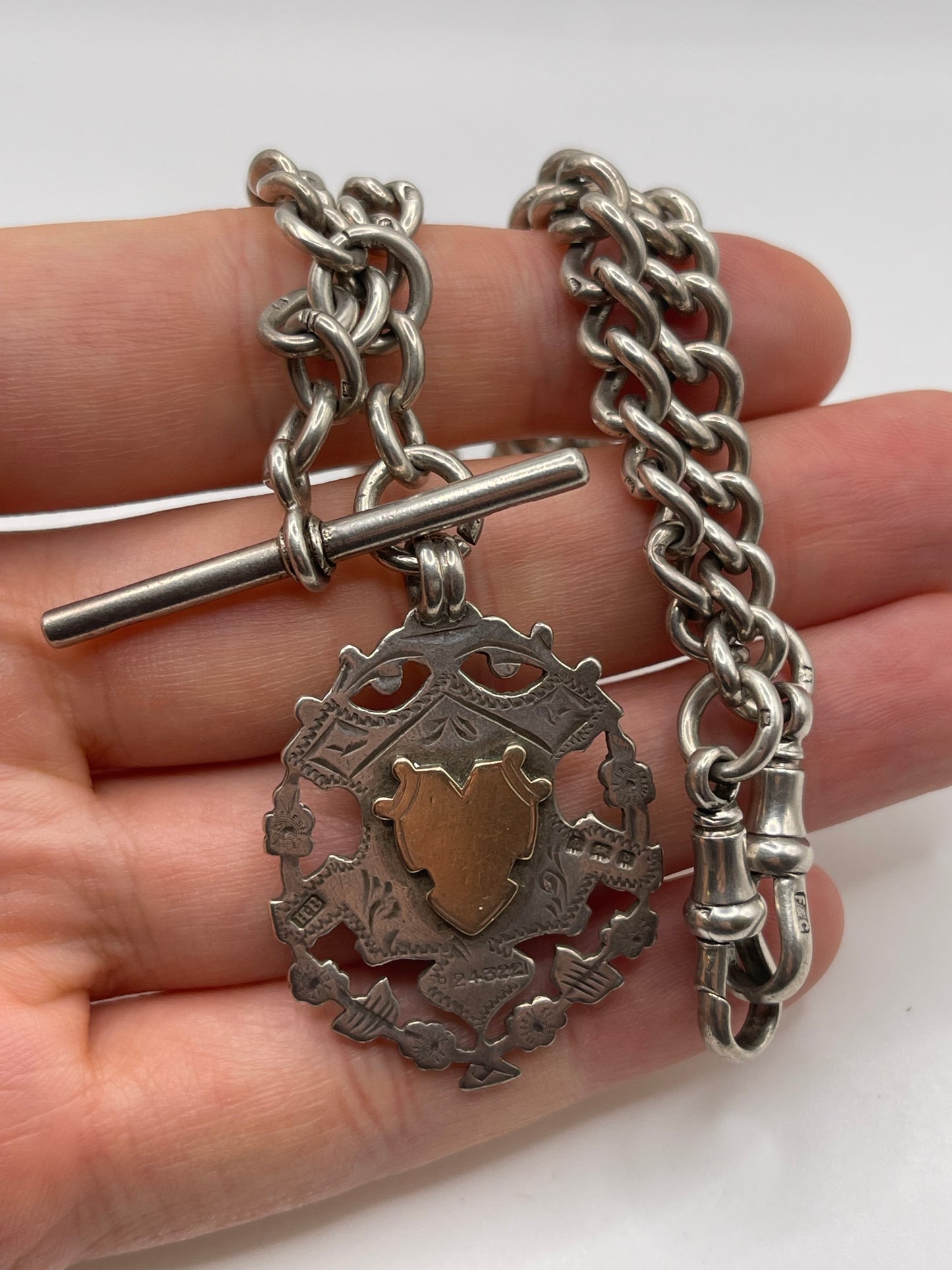 Antique silver Albert chain