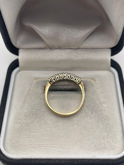 9ct gold diamond ring