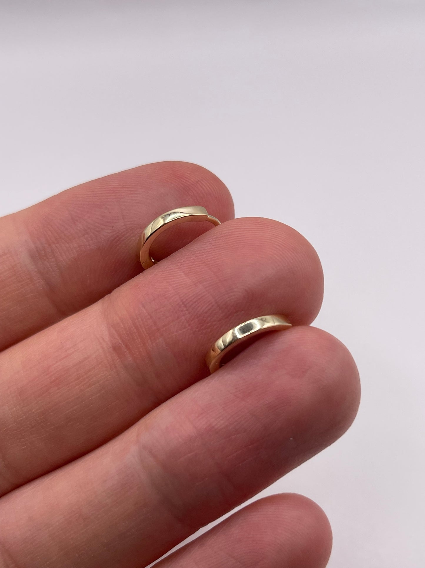 9ct gold huggie earrings
