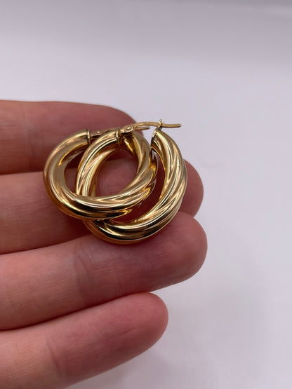 9ct gold Creole earrings