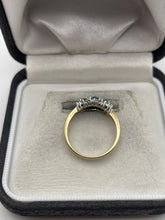 Load image into Gallery viewer, 9ct gold topaz and diamond ring
