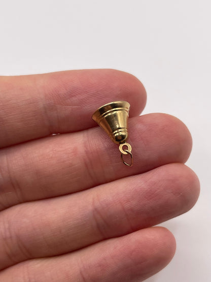 9ct gold bell charm