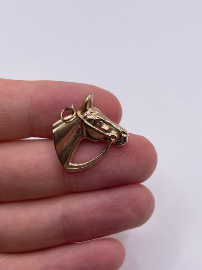 9ct gold horse charm