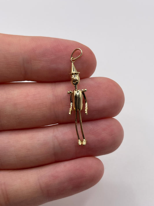 9ct gold puppet charm