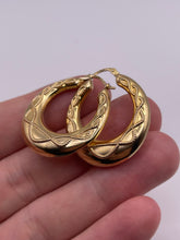 Load image into Gallery viewer, 9ct gold creole earrings
