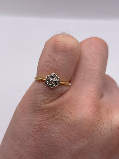 18ct gold platinum and diamond ring