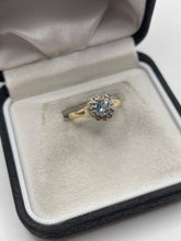 Load image into Gallery viewer, 9ct gold topaz and diamond ring
