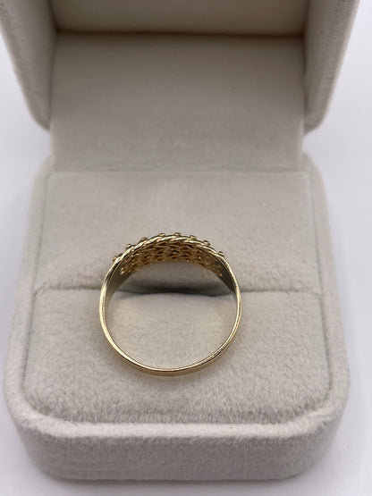 9ct gold keepers ring