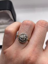 Load image into Gallery viewer, 18ct gold diamond cluster ring
