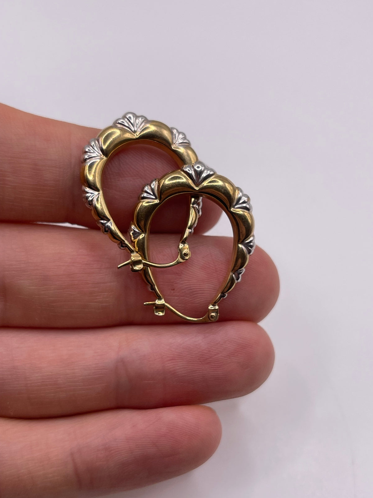 9ct gold Creole earrings