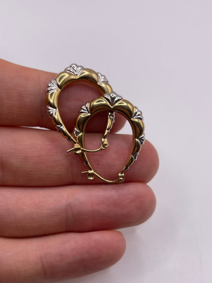 9ct gold Creole earrings