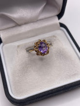 Load image into Gallery viewer, 9ct gold amethyst ring
