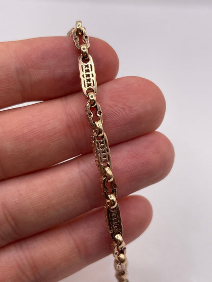 9ct rose gold bracelet