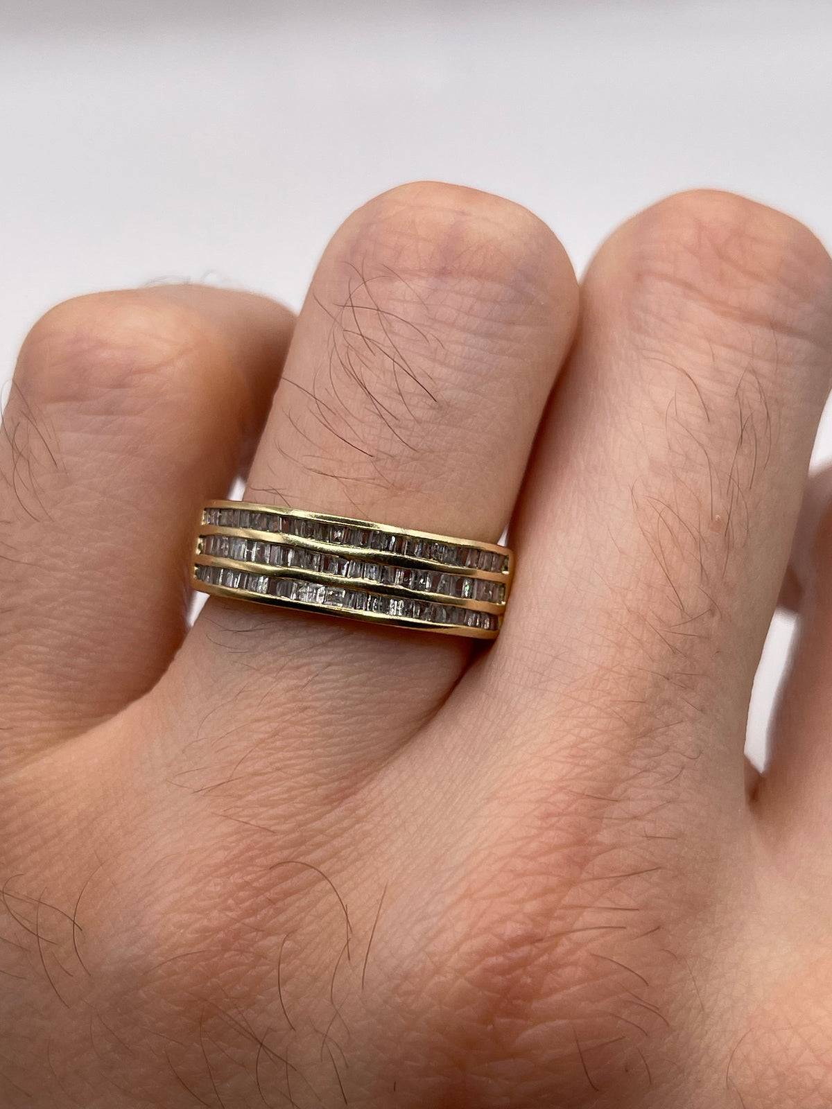 9ct gold diamond cluster ring