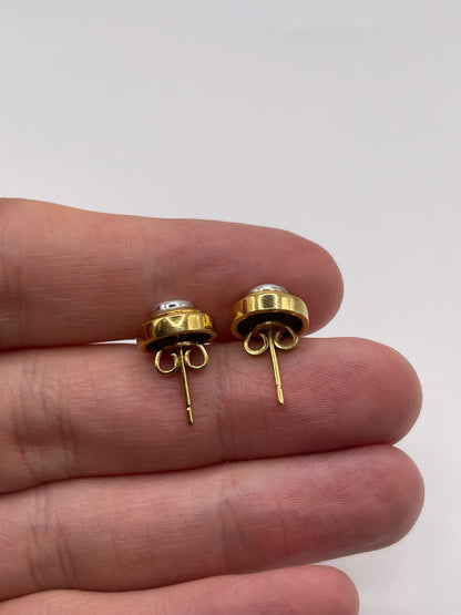 18ct gold diamond earrings