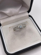 Load image into Gallery viewer, 18ct gold aquamarine and diamond ring
