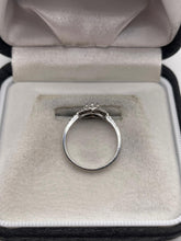 Load image into Gallery viewer, 18ct white gold diamond heart ring
