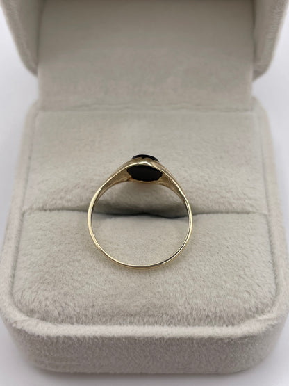 9ct gold onyx signet ring