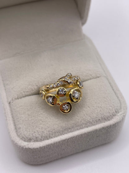 18ct gold diamond ring
