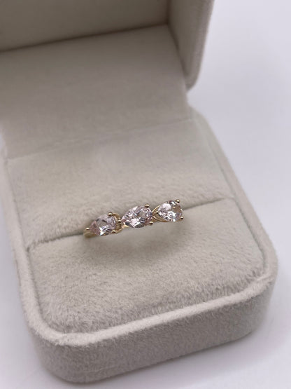 9ct gold morganite ring