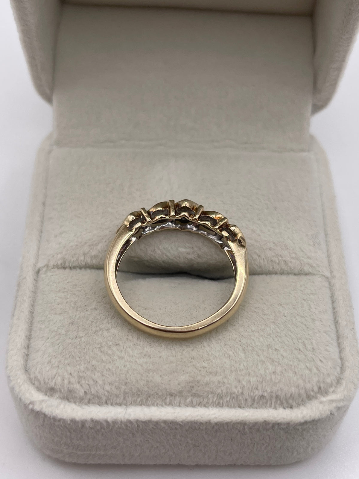 9ct gold 25 point diamond ring