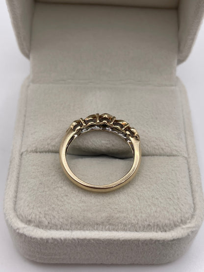 9ct gold 25 point diamond ring