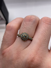 Load image into Gallery viewer, 9ct gold alexandrite cluster ring
