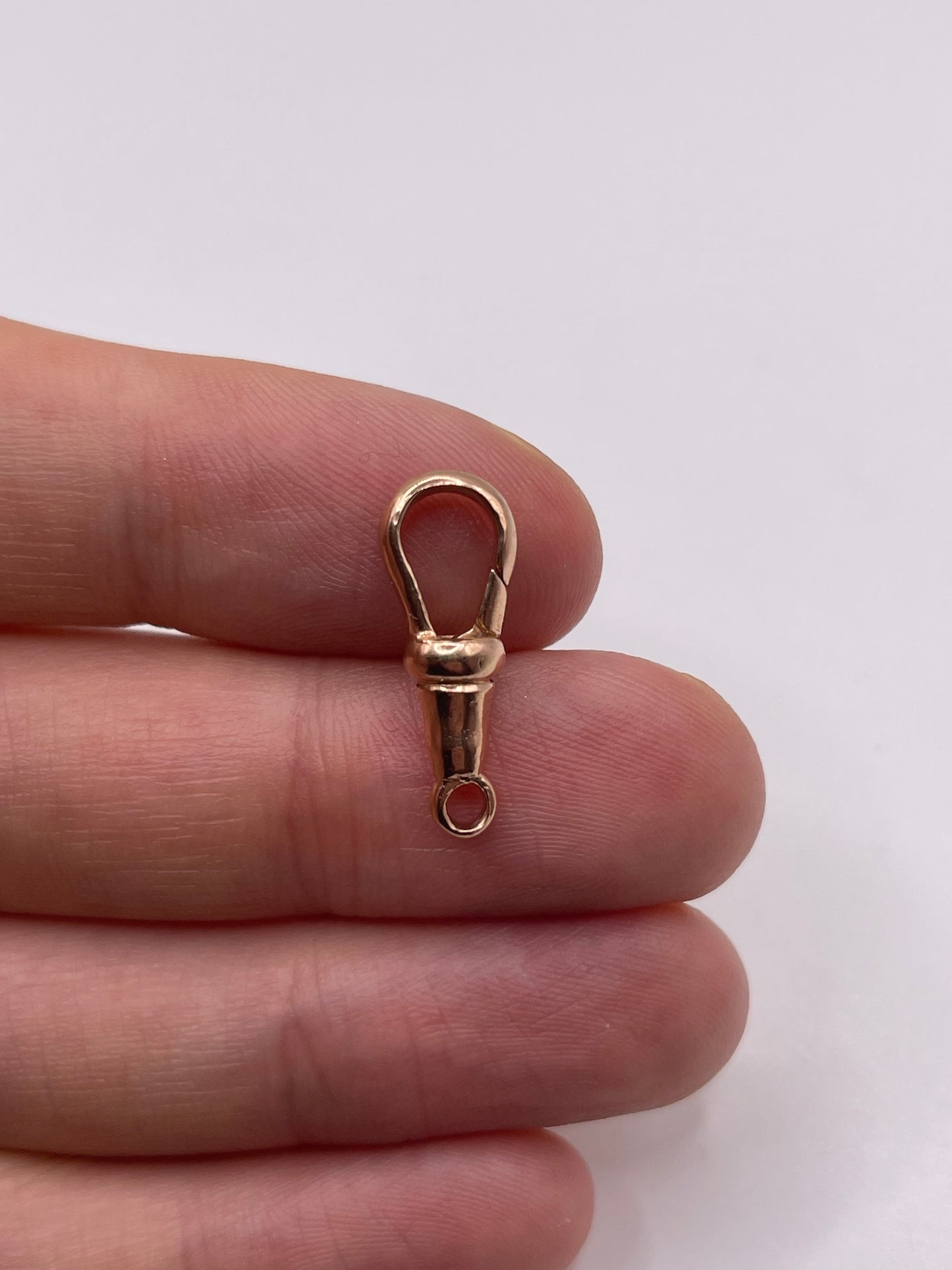 9ct rose gold dog clip 3