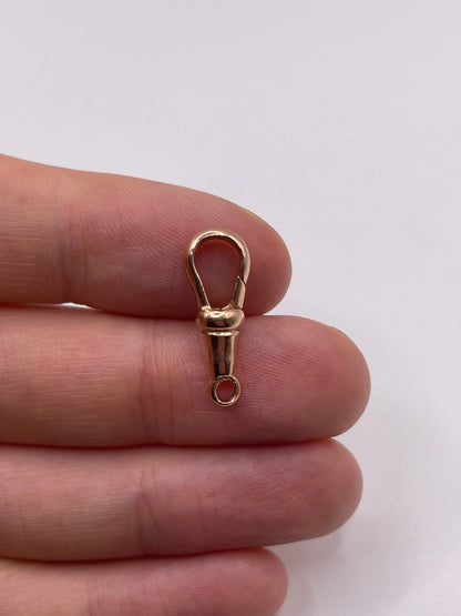 9ct rose gold dog clip 3
