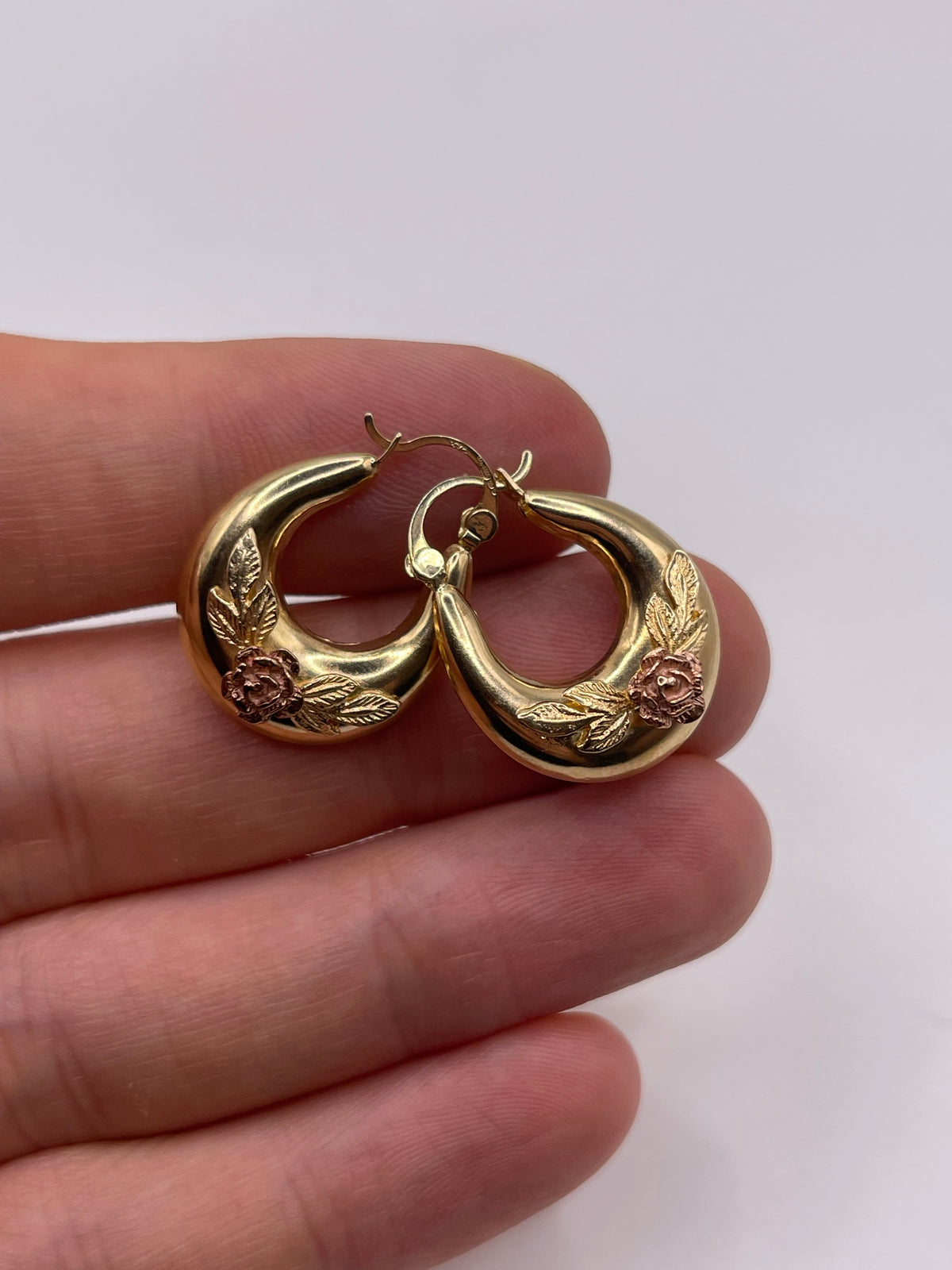 9ct gold Creole earrings