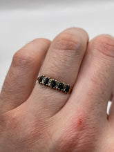 Load image into Gallery viewer, 9ct gold sapphire and diamond ring
