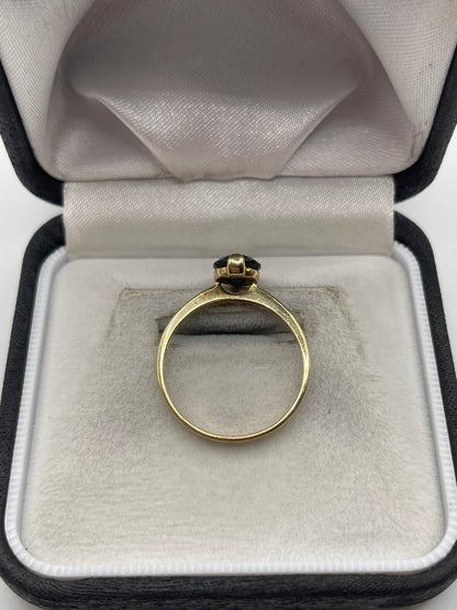 9ct gold Smokey quartz ring