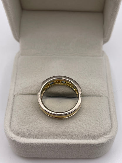 18ct gold sapphire and diamond ring