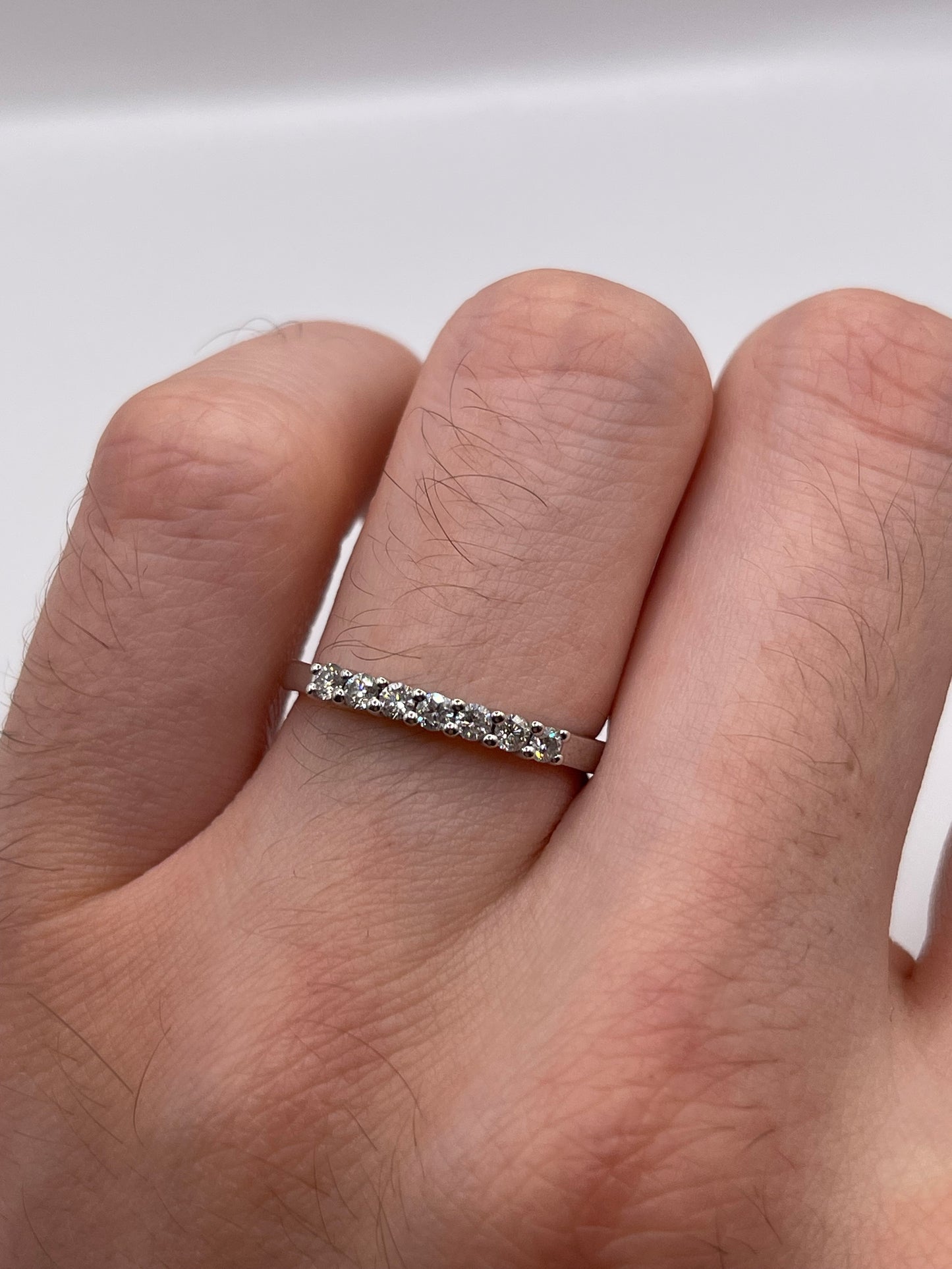 9ct white gold diamond ring