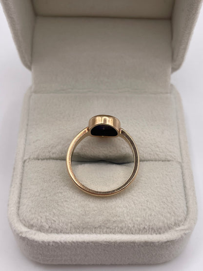 9ct gold lapis lazuli ring