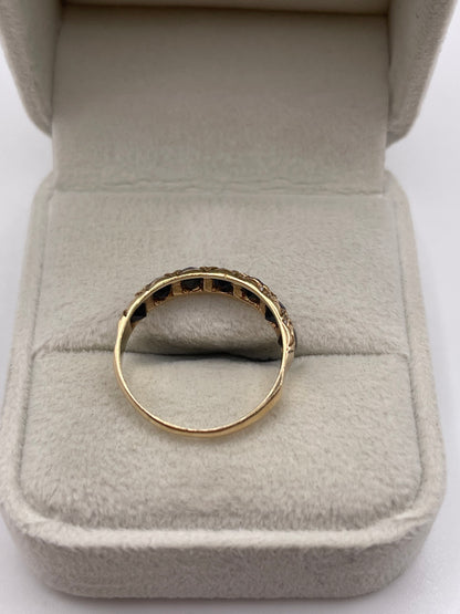9ct gold sapphire ring
