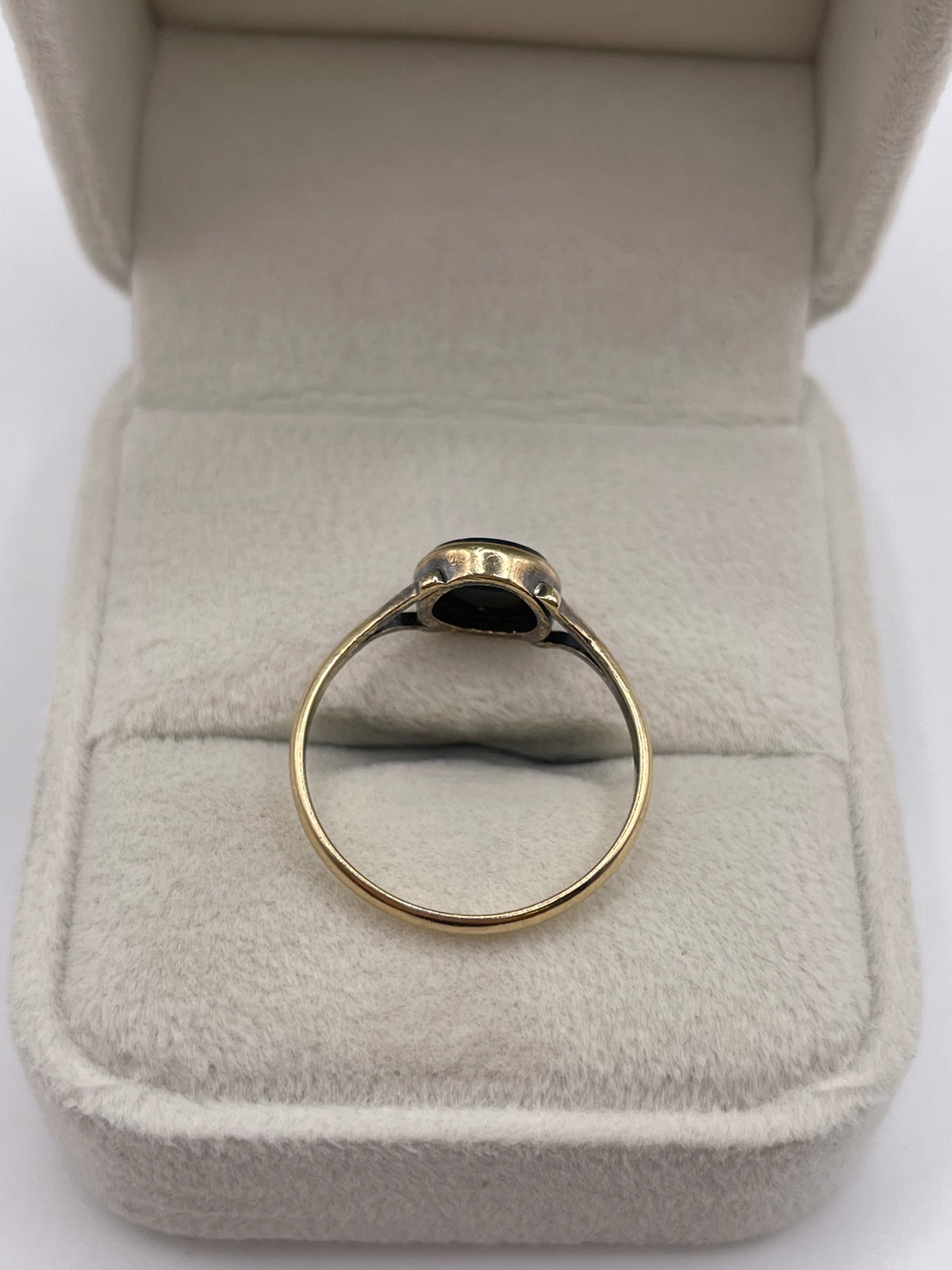 9ct gold bloodstone ring
