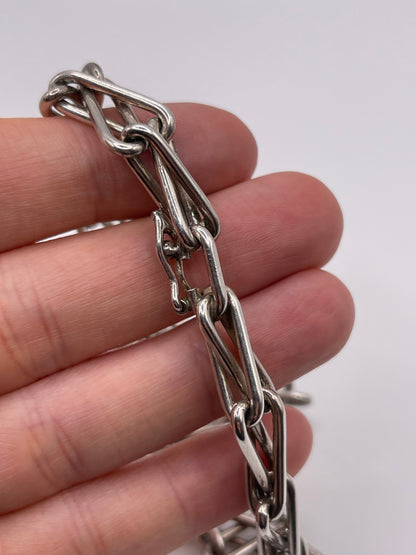 Heavy unusual silver chain