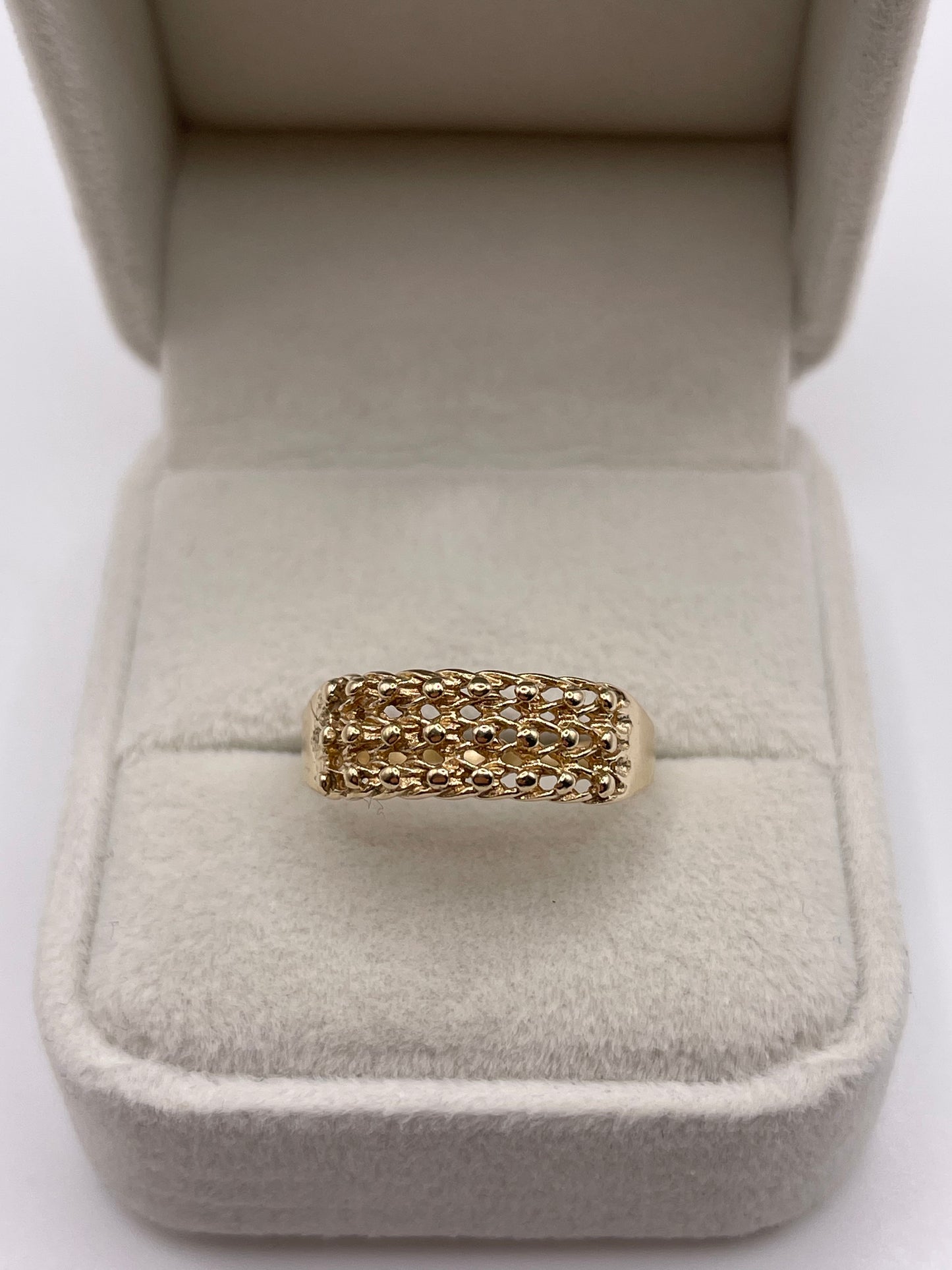 9ct gold keepers ring