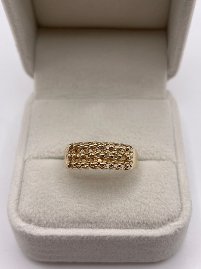 9ct gold keepers ring