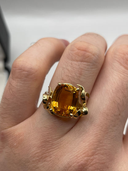 14ct gold citrine ring