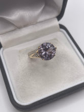 Load image into Gallery viewer, 9ct gold iolite and diamond ring
