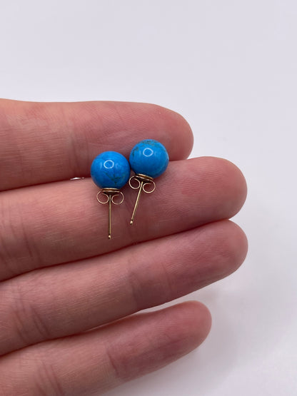 9ct gold gemstone earrings