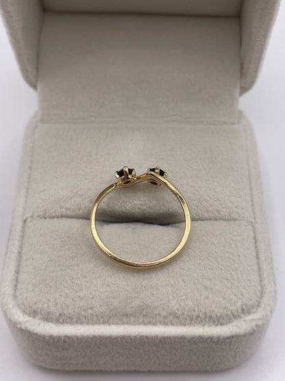 9ct gold sapphire ring