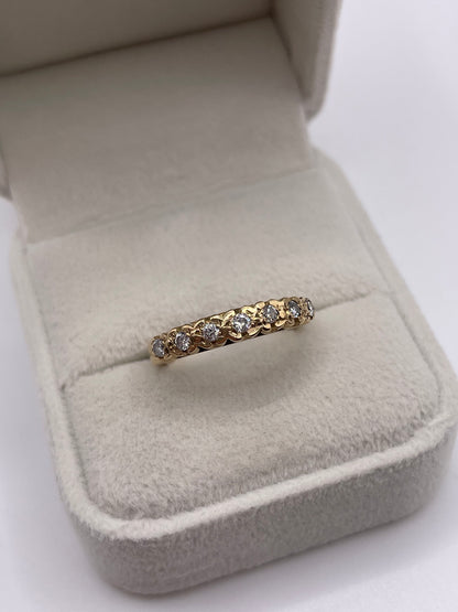 9ct gold diamond ring