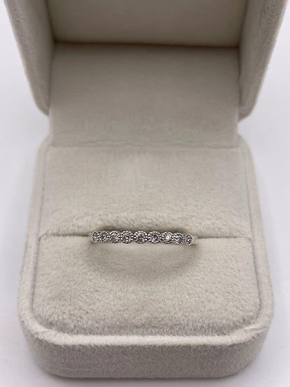 9ct white gold diamond ring